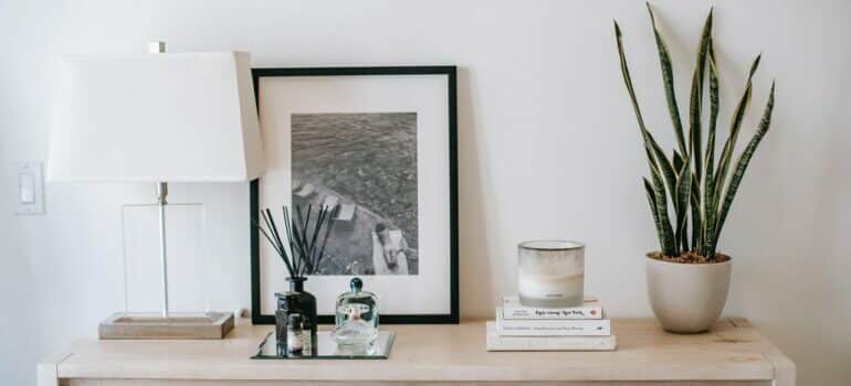 Decorated chest of drawers