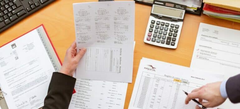 Persons doing calculations