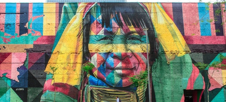 Mural on wall on the streets