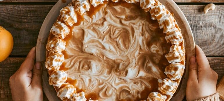 a person serving apie