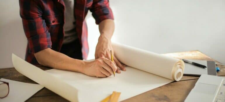 Creating a plan for the move.