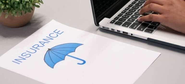 insurance written on a paper