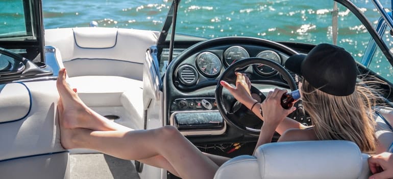 woman thinking how to store a boat in the off-season