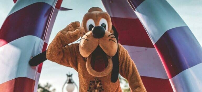 Pluto at a parade