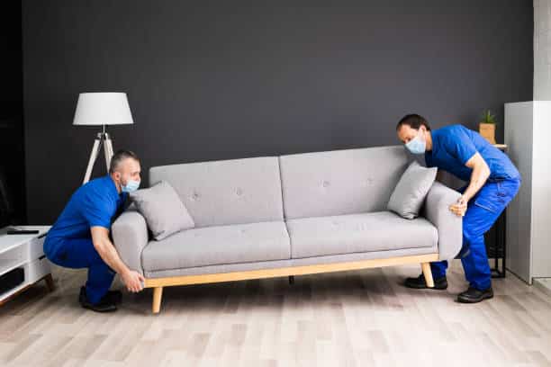 How to move a couch through a small door