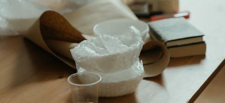 everything prepared for someone who is going to pack fine china for moving