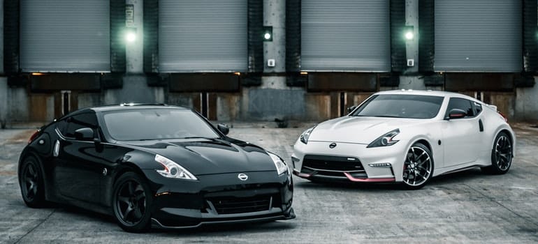 cars parked in front of the storage