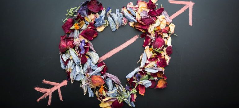 artificial flower arrangements are delicate, which is why you need the best way to pack Valentine's Day decoration for storage