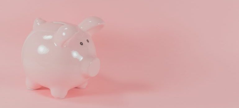 pink piggy bank