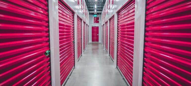 A storage facility with several storage units