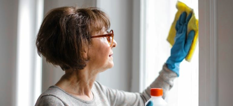 cleaning products are among the apartment essentials for couples