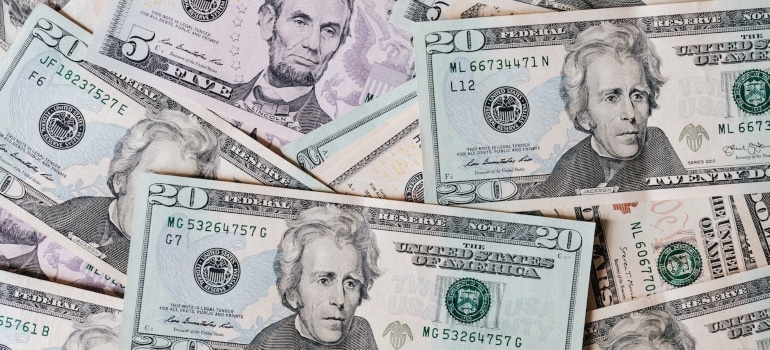 Picture of dollar bills