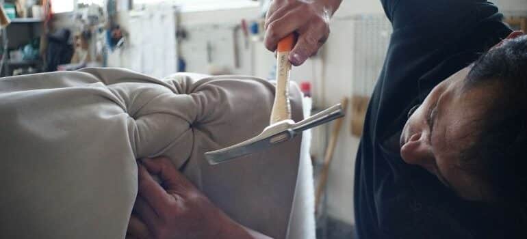 Disassemble it before you pack furniture for storage