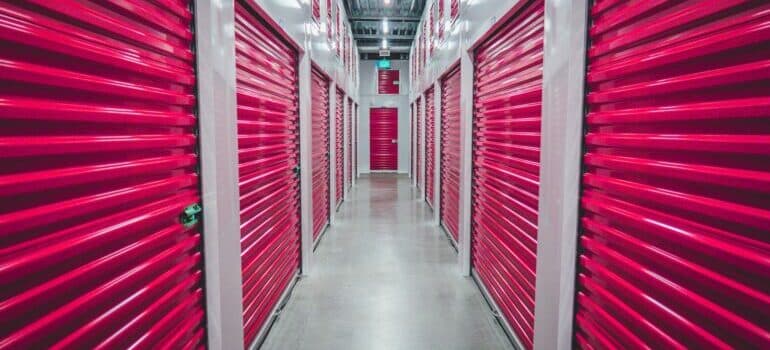 Inside of the climate controlled storage which is perfect solution for storing lawn equipment during the winter