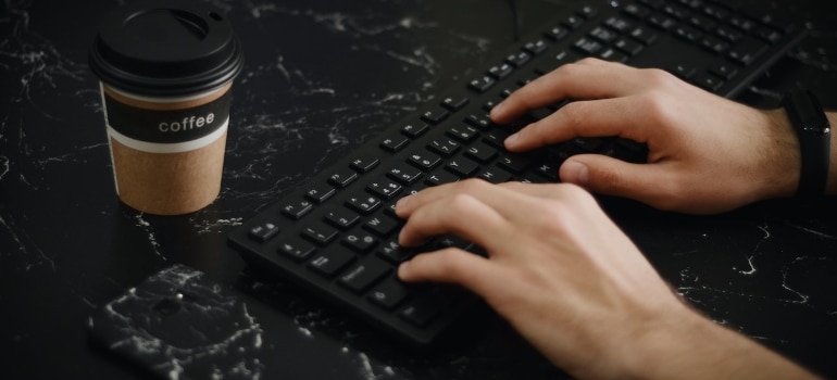 a person writing about the Businesses you can run from your Austin storage unit