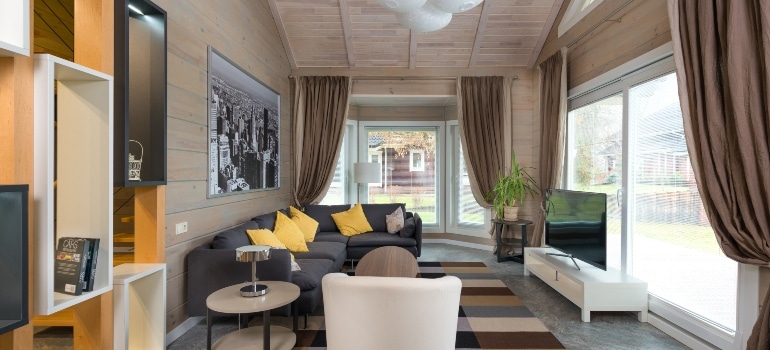 Living room decorated for sale