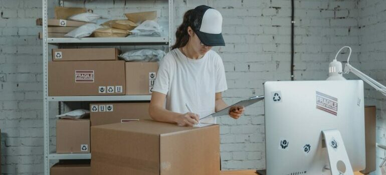 A property manager taking advantage of benefit from a storage unit 