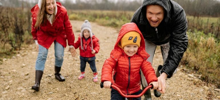 parents playing with kids