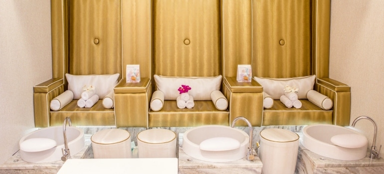 An empty spa you can visit as a way of exploring Austin as a couple