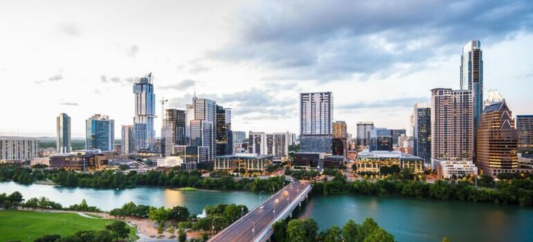 Aerial view on Austin Texas