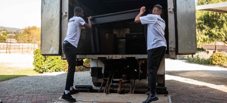 movers loading a truck