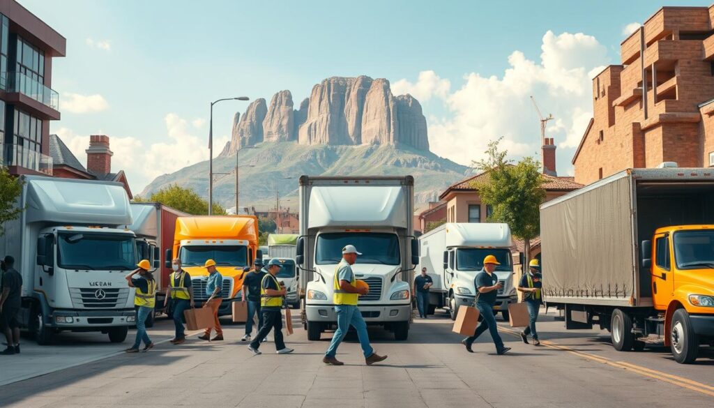 Moving company wages