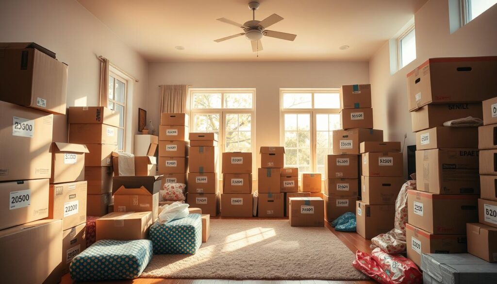 affordable packing for 2000 sq ft home