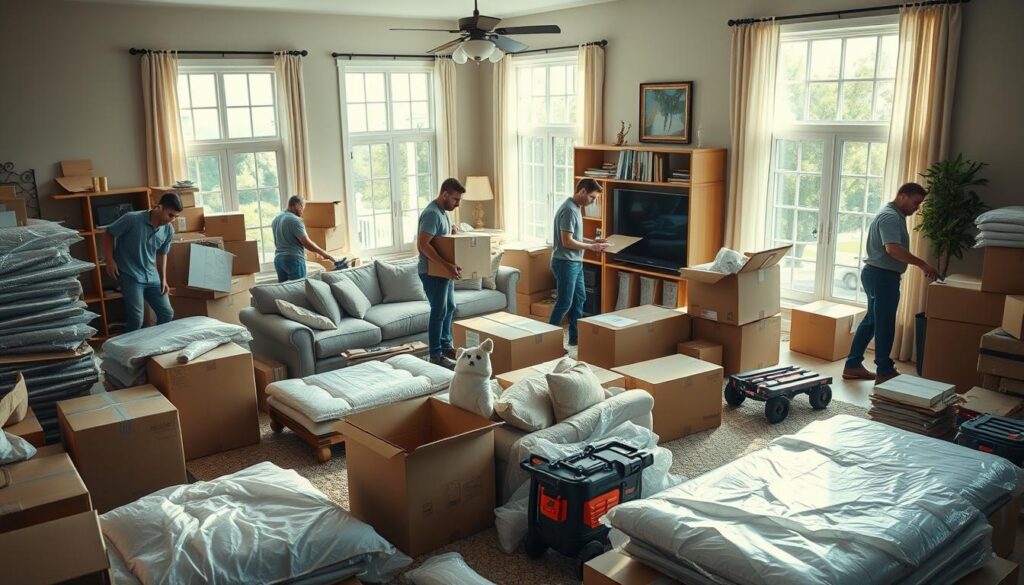 professional packing for 2000 sq ft house