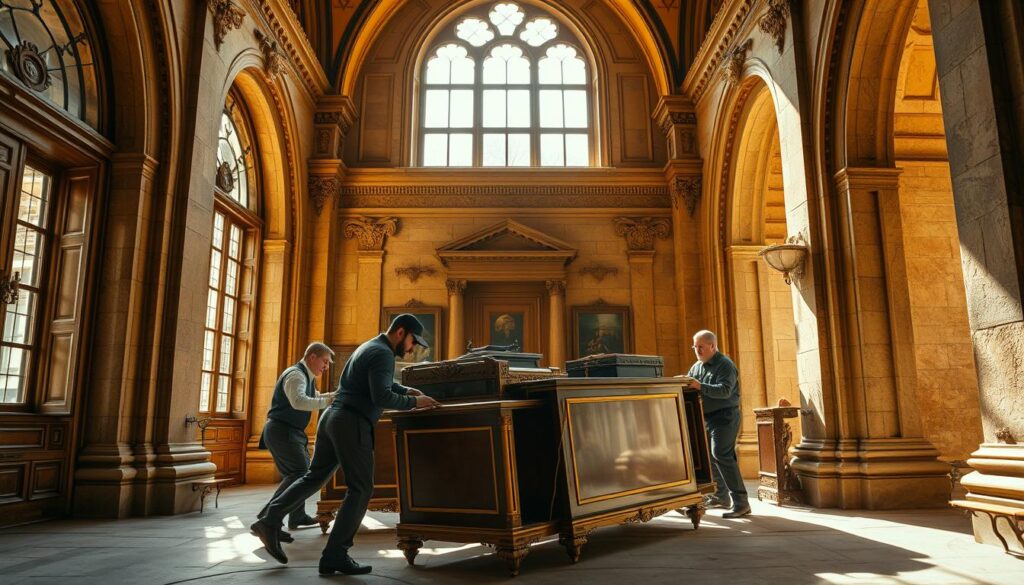 Moving experts in historical structure preservation