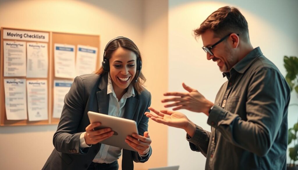 customer support in moving