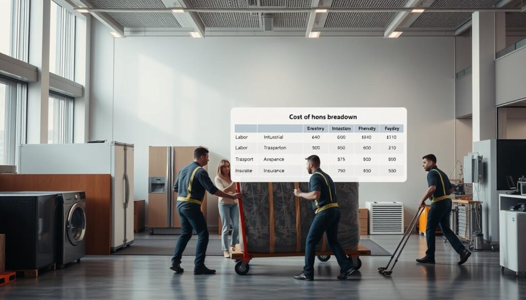 heavy item moving cost