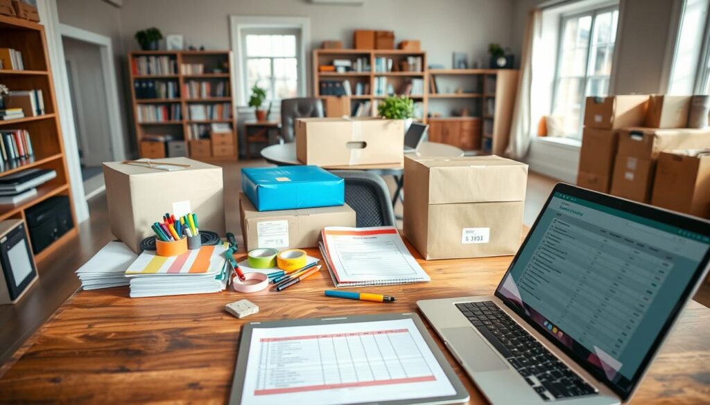 inventory creation for moving preparations