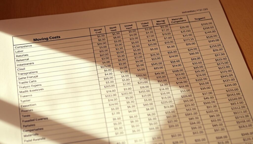 moving costs analysis