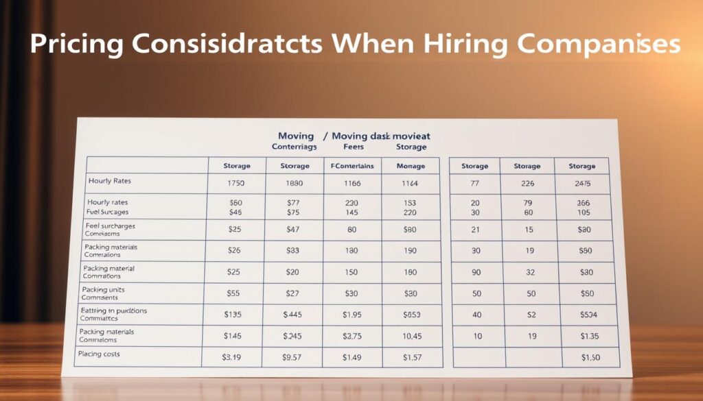 moving costs and storage fees comparison image