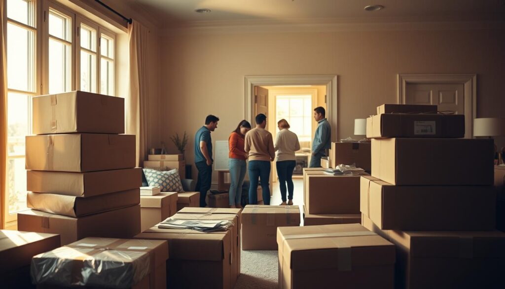 Belongings safety on moving day