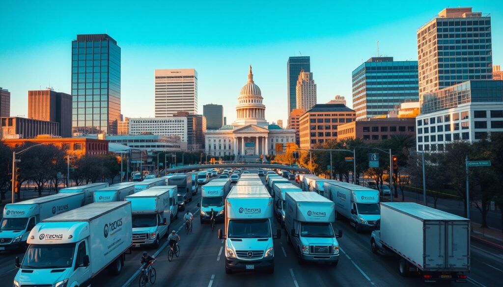 Downtown Austin moving logistics