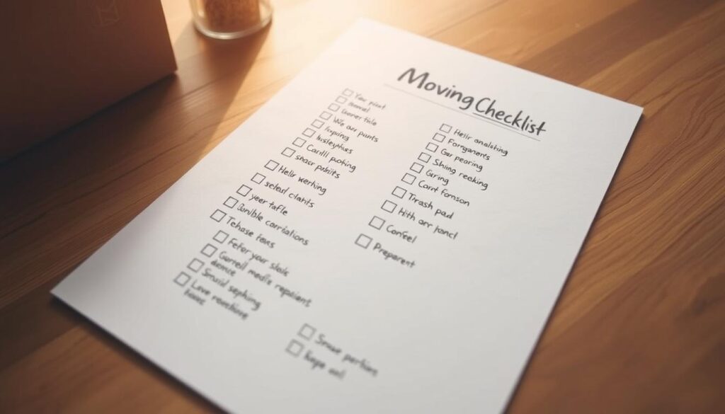 Moving checklist