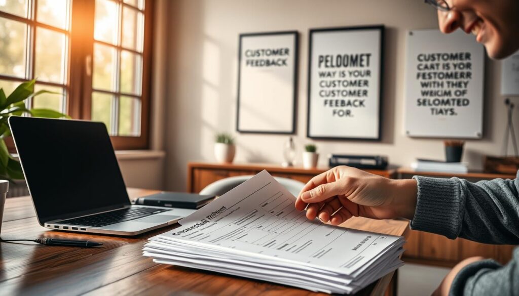 Selecting moving services customer feedback