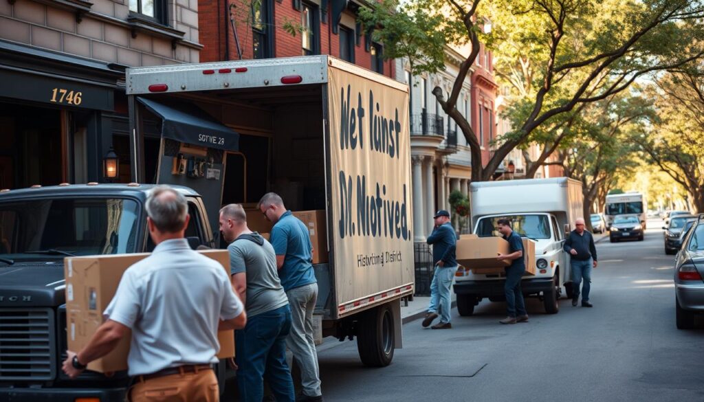 West Line Historic District movers West Line Historic District movers