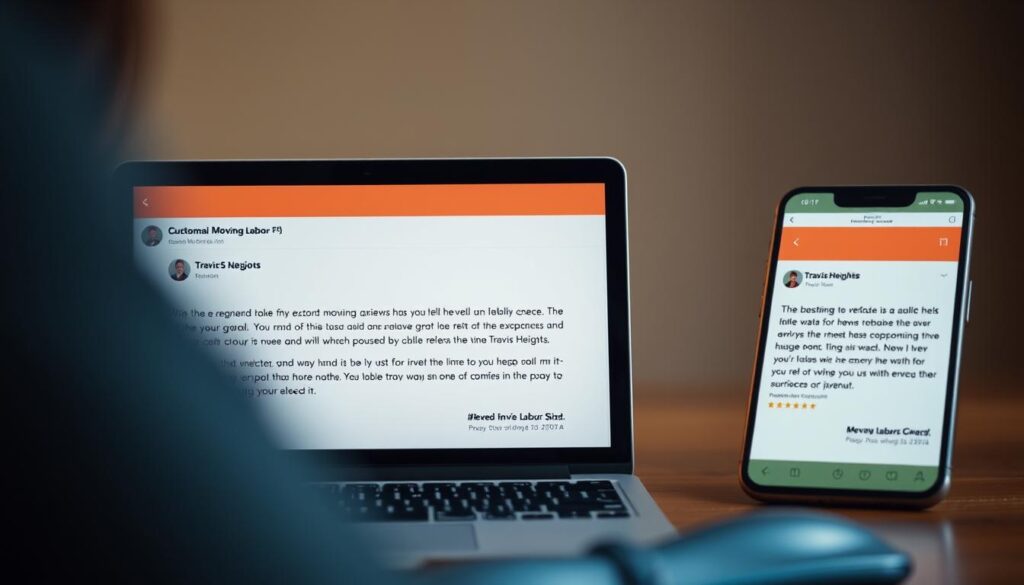 customer reviews focused on moving experiences in Travis Heights residents