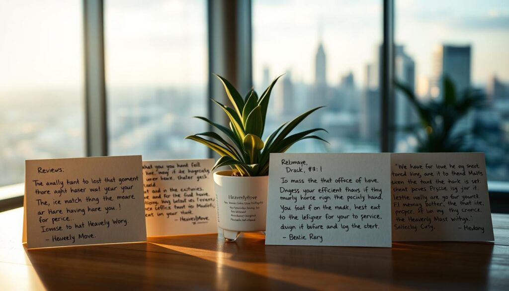 customer testimonials about HeavenlyMove