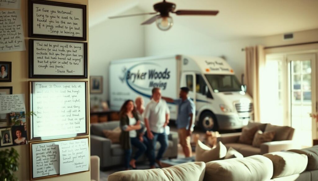 customer testimonials related to moving experiences