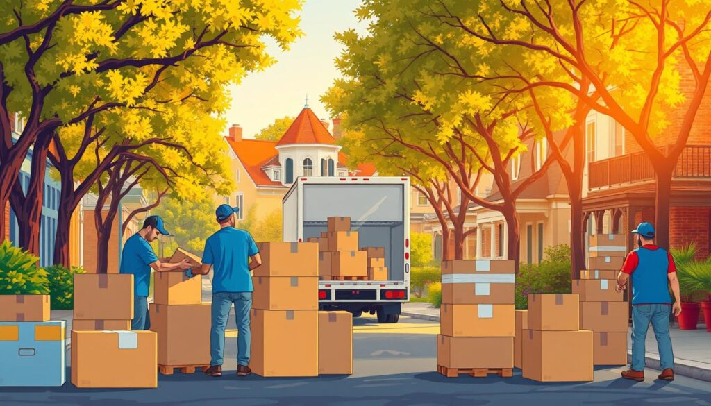 moving process illustration in Bouldin Creek