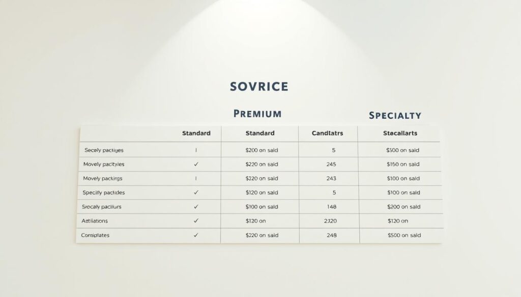 moving service pricing