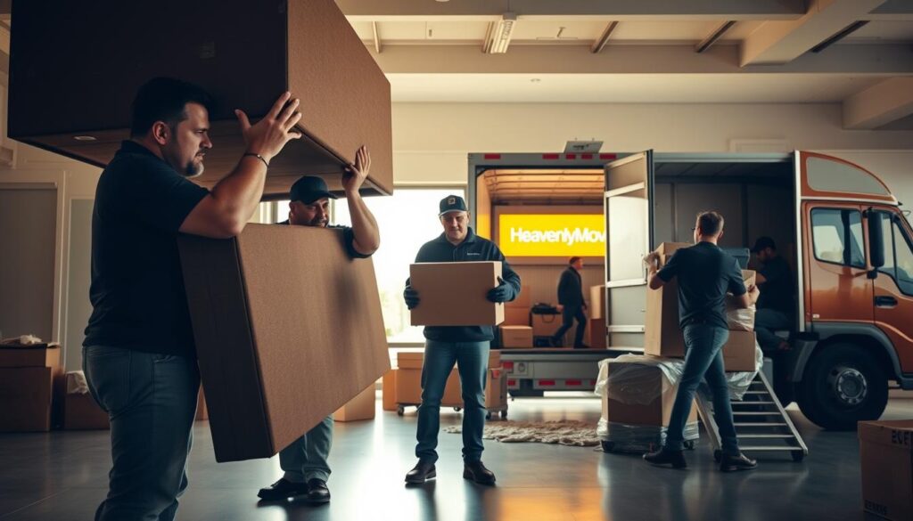 professional moving team