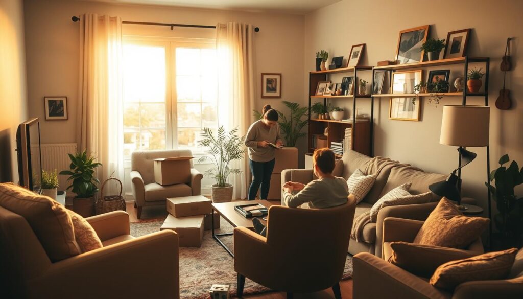 settling in after moving