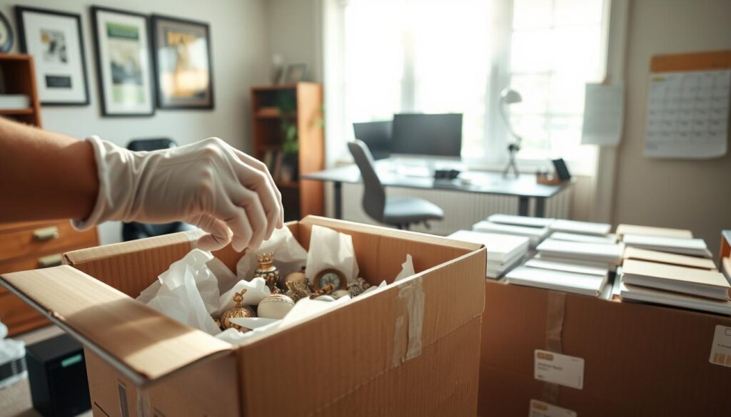 white glove moving preparation