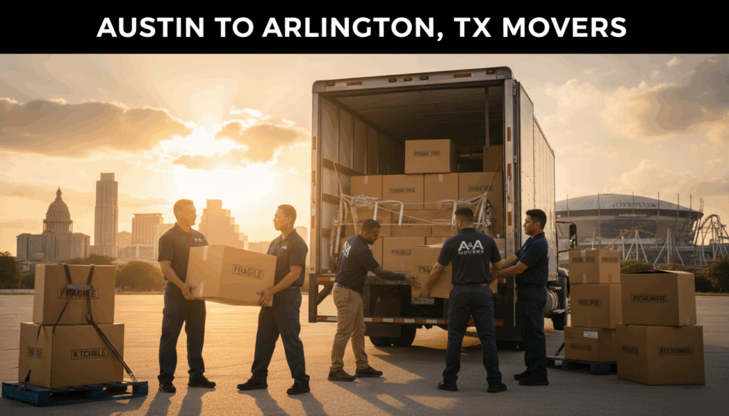Austin to Arlington TX movers