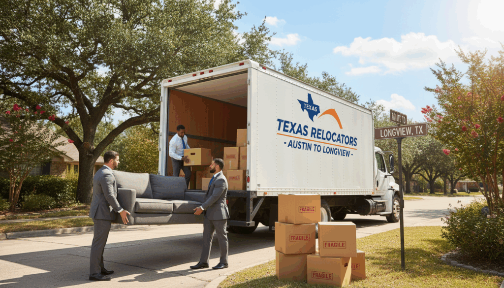 professional movers Austin to Longview TX